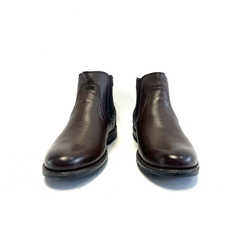 Bota de cuero Cavatini (87-6171) cafe en internet
