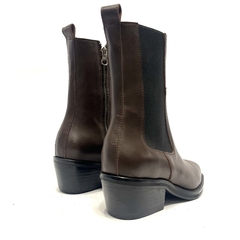Bota de cuero Troncoso (316) color chocolate - Calzados Miguel Angel - Zapatos de cuero