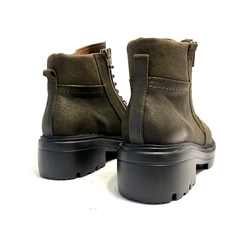 Borcego de cuero doble cierre Roble (CE3068) color verde - Calzados Miguel Angel - Zapatos de cuero