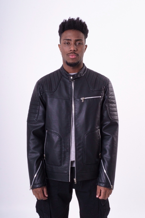 Campera cuero p.u. Damon