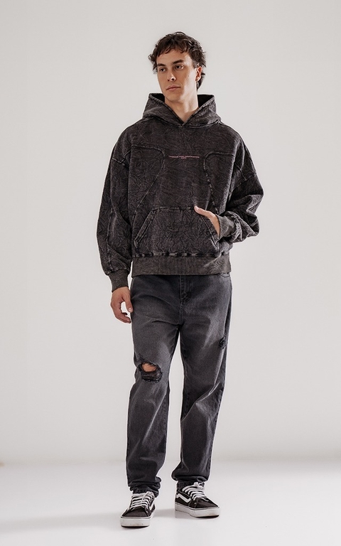 Jean Mom Shield negro