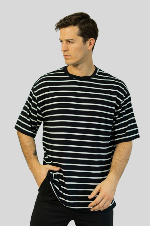 Remera tejida rayada Strype