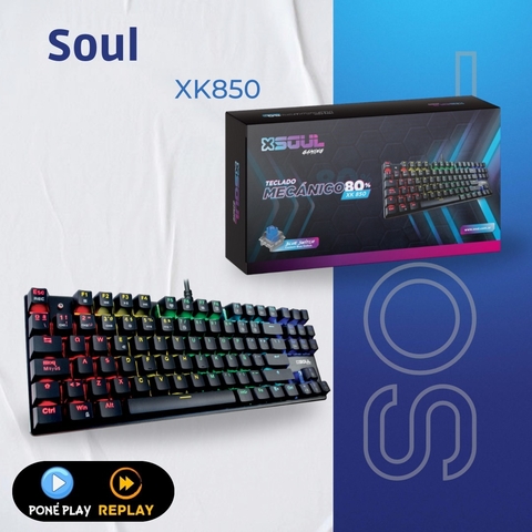 TECLADO MECANICO GAMER (SOUL XK850)