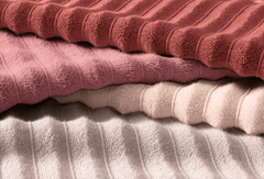 Toalha de Piso Trussardi Ondulato Soft Rose 100% Algodão
