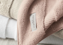 Toalha de Rosto Trussardi Doppia Soft Rose 100% Algodão