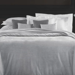Cobertor Casal Trussardi Piemontesi Platino 100% Microfibra aveludado