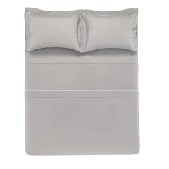 Jogo de Cama Trussardi 300 Fios Percal 100% Algodão Enrico Marmo/Branco - comprar online