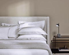 Jogo de cama Fiesole Branco/Gelo - Trussardi