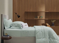 Colcha Casal Cielo Trussardi - 100% Algodão - Letto Di Casa