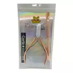 CORTA CUTÍCULA + REPUJADOR BRONCE / DORADO - comprar online