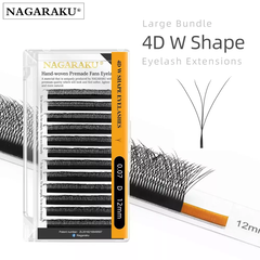 EXTENSIONES DE PESTAÑAS NAGARAKU TECNOLOGICAS 4D 0.07D MIX (8MM-15MM)