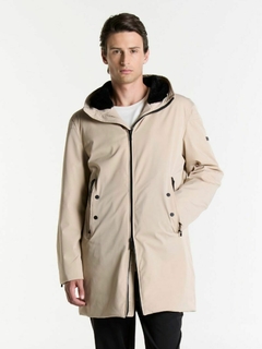 CAMPERA CAPUCHA CON PIEL - comprar online