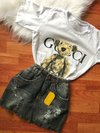 Saia jeans black