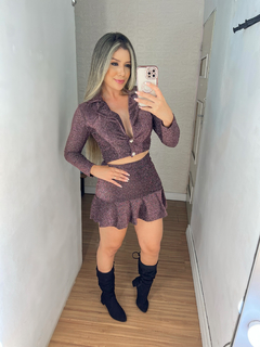 Conjunto em lurex
