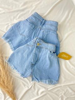 Short saia jeans