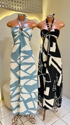 Vestido longo estampado