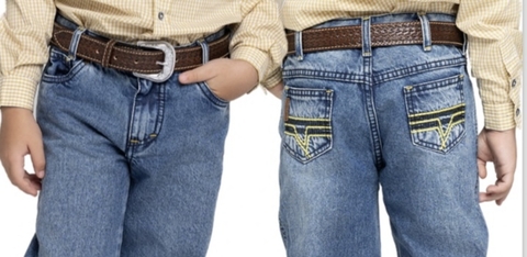 Jeans Infantil Tradicional Green - Bill Way