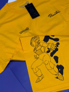 CAMISETA PRIMITIVE X DRAGON BALL SUPER “VEGETA” - AMARELA - comprar online