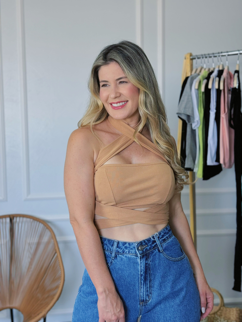 TOP XIMENA ALÇA CRUZADA