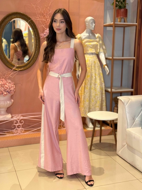 MACACÃO NADIA BICOLOR C/FAIXA - comprar online