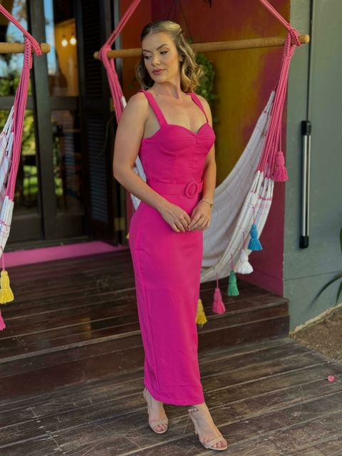 VESTIDO TUBINHO SABRINA C/CINTO - comprar online