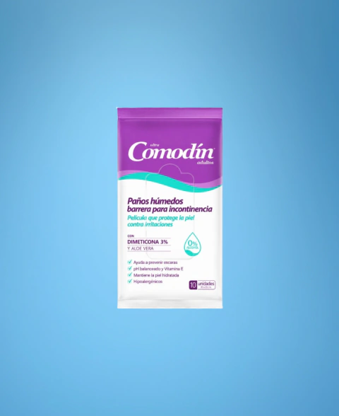 Comodín Paños Húmedos barrera para incontinencia
