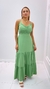 Vestido Longo Drapeado Verde