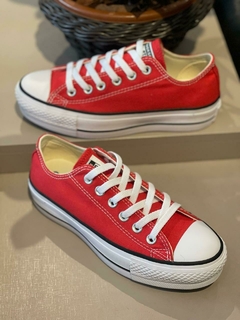 Tênis All Star Vermelho Solado Alto