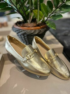 Mocassim Lia Line Ouro Light - comprar online