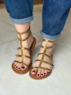Rasteira Specchio Brand Patricia Bronze