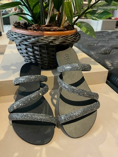 Rasteira Specchio Brand Marli Preto
