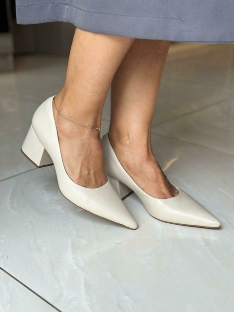 Scarpin Lia Line Off White