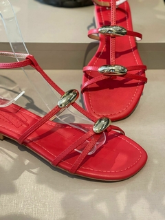 Rasteira Specchio Brand Ingrid Vermelha - comprar online