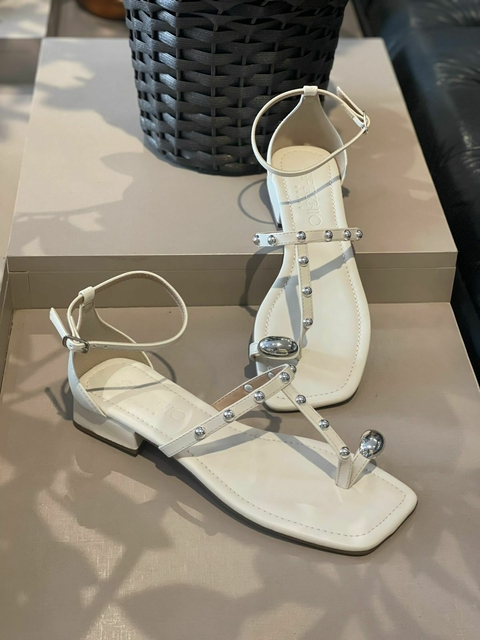 Sandália Specchio Brand Paola Off White