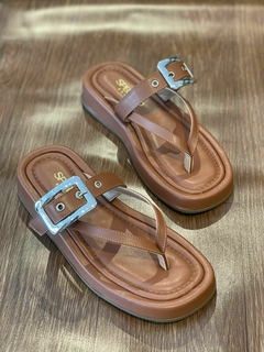 Papete Specchio Brand Thayla Camel - Boutique Par Perfeito