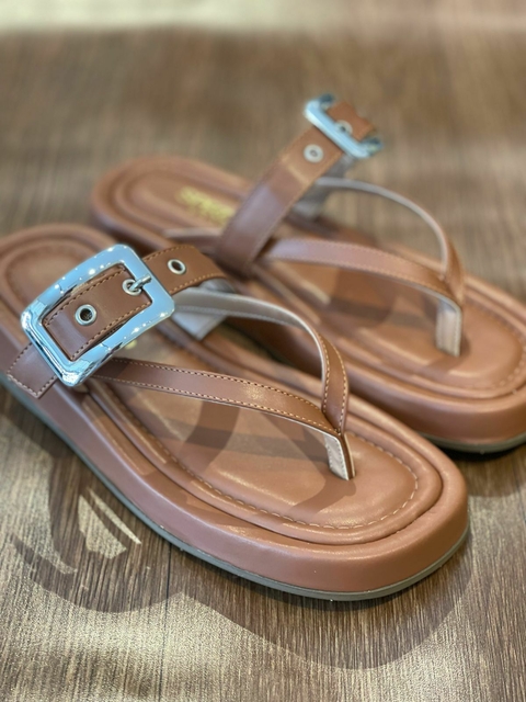 Papete Specchio Brand Thayla Camel - comprar online