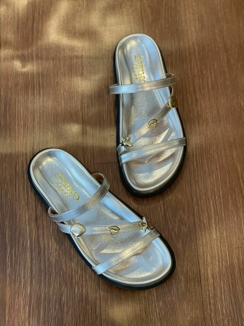 Papete Specchio Brand Ariel Prata - comprar online