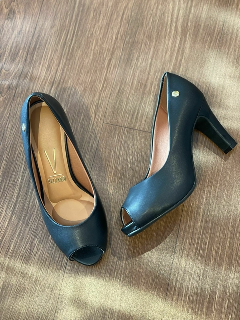Peep Toe Vizzano Salto Preto - comprar online