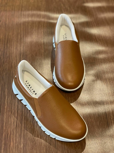 Tênis Slipon Lia Line Comfort Whisky - comprar online