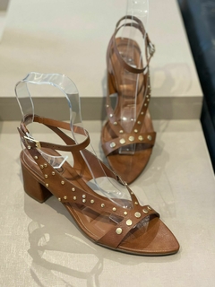 Sandália A+B Caramelo - Boutique Par Perfeito