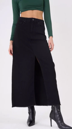 Falda negra larga - comprar online