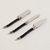 Set x 3 cuchillos para queso mango negro - Gabriela Noto Home & Deco