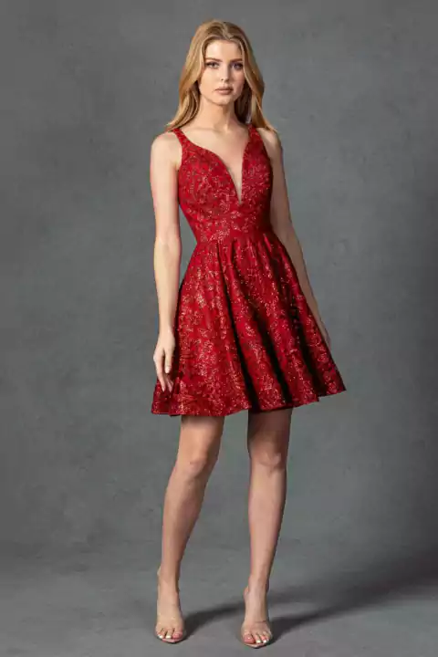 Vestido Bordo Shine Prisma