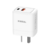 CABEZAL 220V TIPO C 20W + 1 USB3.0QC SOUL - BLANCO