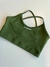 Top tiras cruzadas verde militar