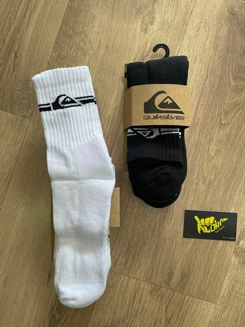 Kit c/ 3 meias quiksilver ( cano alto )