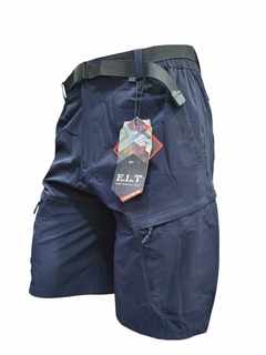 Bermuda Cargo secado rapido Azul marino - comprar online