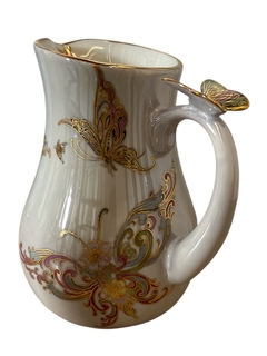 Jarra com borboletas - Luci Monteiro Gifts - Arte em Cerâmica | Porcelanas pintadas à mão