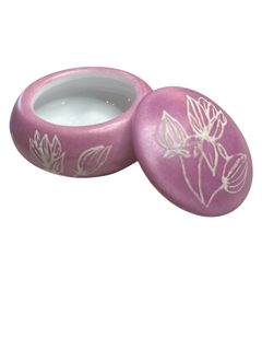 Caixinha redonda cor de rosa - comprar online