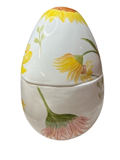 Ovo de porcelana com girassóis - loja online